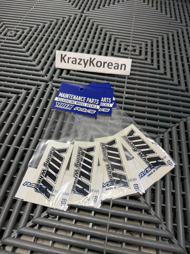 Rays Engineering Volk Racing TE37 Replacement Decals